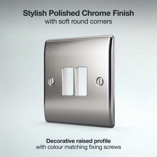 BG Grid Lite Polished Chrome 2G Cover
